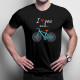 I love you and... - Bicykel - pánske tričko s potlačou
