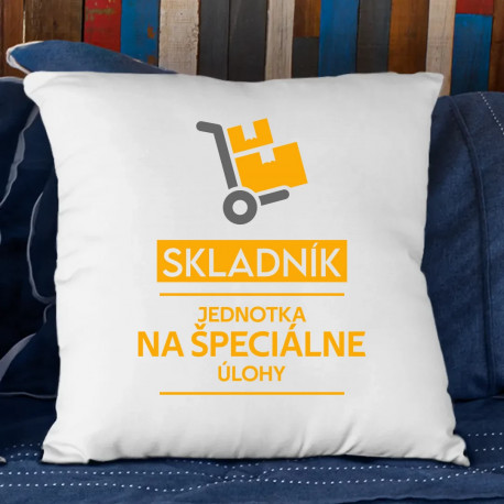Skladník - jednotka na špeciálne úlohy - vankúš s potlačou