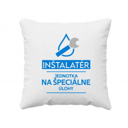 Inštalatér - jednotka na špeciálne úlohy - vankúš s potlačou