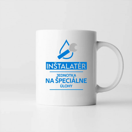 Inštalatér - jednotka na špeciálne úlohy - keramický hrnček s potlačou