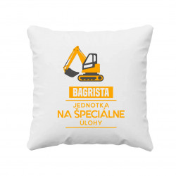 Bagrista - jednotka na špeciálne úlohy - vankúš s potlačou