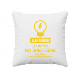 Elektrikár - jednotka pre špeciálne úlohy - vankúš s potlačou