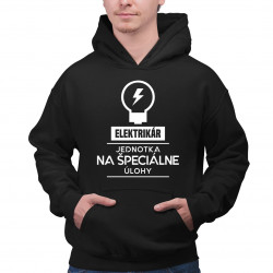 Elektrikár - jednotka pre špeciálne úlohy - pánska mikina s potlačou