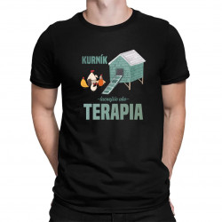 Kurník - lacnejšie ako terapia - pánske tričko s potlačou