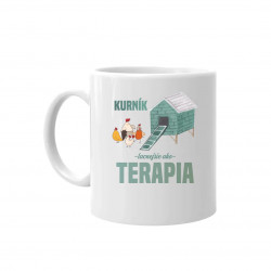 Kurník - lacnejšie ako terapia - keramický hrnček s potlačou