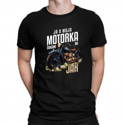 Ja a moja motorka čakáme na jar - pánske tričko s potlačou