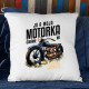 Ja a moja motorka čakáme na jar - vankúš s potlačou