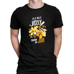 Ja a moje včely čakáme na jar - pánske tričko s potlačou