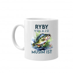 Ryby volajú, musím ísť - verzia 3 - keramický hrnček s potlačou