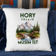 Hory volajú, musím ísť - verzia 3 - vankúš s potlačou
