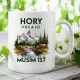 Hory volajú, musím ísť - verzia 3 - keramický hrnček s potlačou
