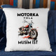Motorka volá, musím ísť - verzia 2 - vankúš s potlačou
