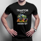 Traktor volá, musím ísť - verzia 2 - pánske tričko s potlačou