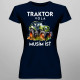 Traktor volá, musím ísť - verzia 2 - dámske tričko s potlačou