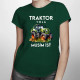 Traktor volá, musím ísť - verzia 2 - dámske tričko s potlačou