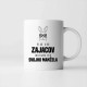 Viac ako zajacov milujem len svojho manžela - keramický hrnček s potlačou