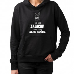 Viac ako zajacov milujem len svojho manžela - dámska mikina s potlačou