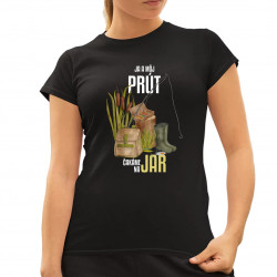 Ja a môj prút čakáme na jar - dámske tričko s potlačou