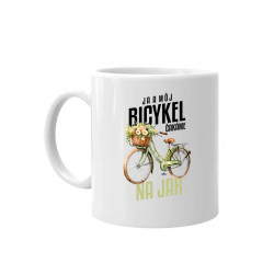 Ja a môj bicykel čakáme na jar - keramický hrnček s potlačou