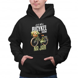 Ja a môj bicykel čakáme na jar - pánska mikina s potlačou