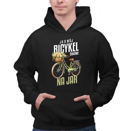 Ja a môj bicykel čakáme na jar - pánska mikina s potlačou