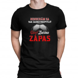 Nenechám sa tak ľahko rozptýliť. Ooo! Začína zápas - pánske tričko s potlačou