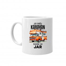 Ja a môj karavan čakáme na jar - keramický hrnček s potlačou