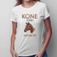 Kone volajú - musím ísť - dámske tričko s potlačou
