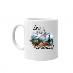 Lez so mnou! - keramický hrnček s potlačou