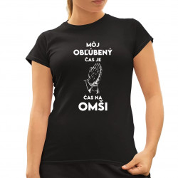 Môj obľúbený čas je čas na omši - dámske tričko s potlačou