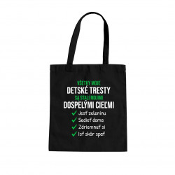 Všetky moje detské tresty - taška s potlačou