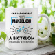 Ak si mám vybrať medzi manželkou a bicyklom - keramický hrnček s potlačou