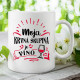 Moja krvná skupina je víno - keramický hrnček s potlačou