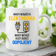 Nikdy nenaštvi elektrikára - keramický hrnček s potlačou