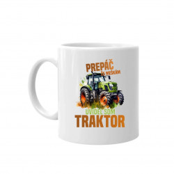 Prepáč že meškám, uvidel som traktor - keramický hrnček s potlačou