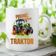 Prepáč že meškám, uvidel som traktor - keramický hrnček s potlačou