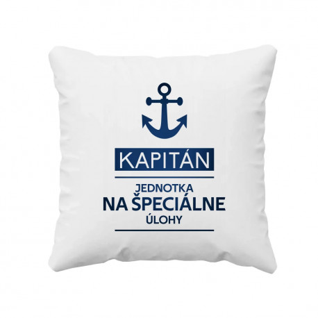 Kapitán - jednotka na špeciálne úlohy - vankúš s potlačou