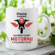 Šťastie si nekúpiš, ale môžeš si kúpiť motorku - keramický hrnček s potlačou