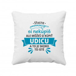 Šťastie si nekúpiš, ale môžeš si kúpiť udicu - vankúš s potlačou