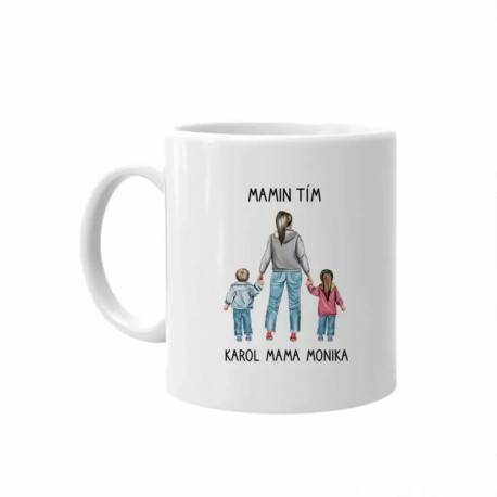 Mamin tím - keramický hrnček s potlačou - personalizovaný produkt