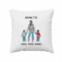 Mamin Tím - vankúš s potlačou - personalizovaný produkt