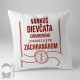 Vankúš dievčaťa chráneného starostlivým záchranárom - vankúš s potlačou