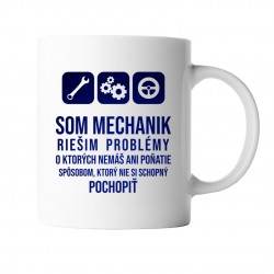 Som mechanik - riešim problémy - keramický hrnček s potlačou