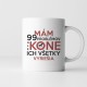 Všetci sa rodia rovnakí - včelár - keramický hrnček s potlačou