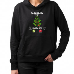 Paradajky volajú, musím ísť - dámska mikina s potlačou