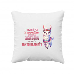 Hovorí sa, že dokonalé ženy neexistujú - vankúš s potlačou