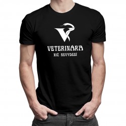 Veterinára nič nevydesí - Pánske tričko s potlačou