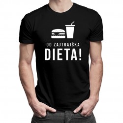 Od zajtrajška diéta - pánske tričko s potlačou