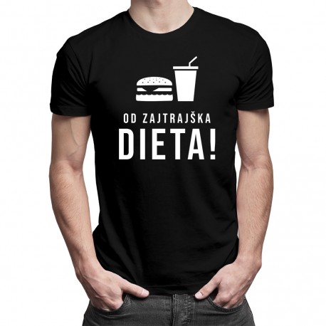 Od zajtrajška diéta - pánske tričko s potlačou