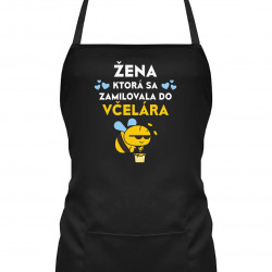 Žena, ktorá sa zamilovala do včelára - zástera s potlačou